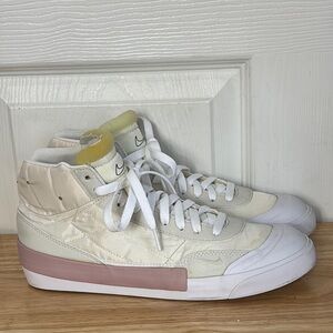 NIKE Drop Type Mid Summit White Anthracite-White-Stone Mauve High Tops size 7.5